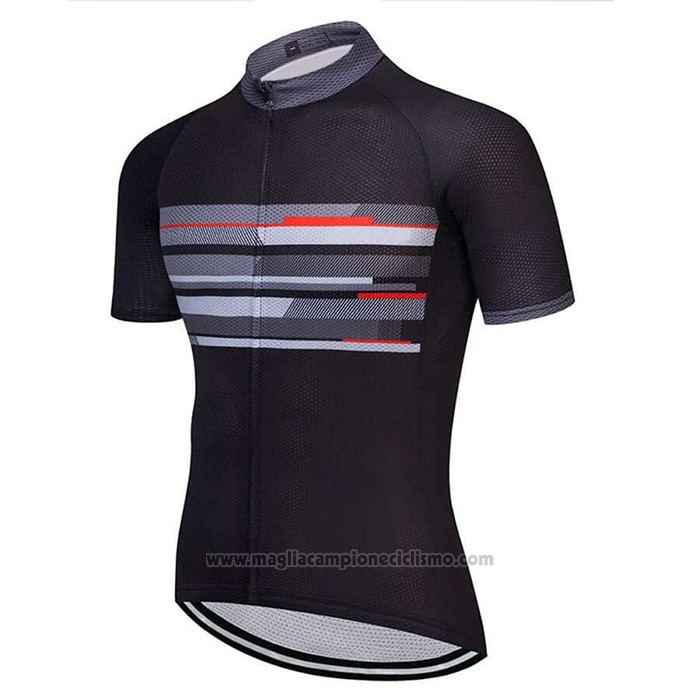 2021 Abbigliamento Ciclismo Factory Stock Nero Manica Corta e Salopette